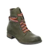 Josef Seibel Trendy Olive Green Lace Up Combat Boots