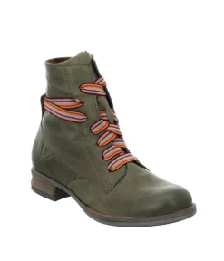 Josef Seibel Trendy Olive Green Lace Up Combat Boots
