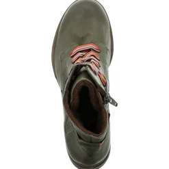 Josef Seibel Trendy Olive Green Lace Up Combat Boots