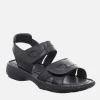 Josef Seibel Versatile Black Leather Walking Sandal