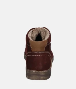 Josef Seibel Waterproof Burgundy Ankle Boots