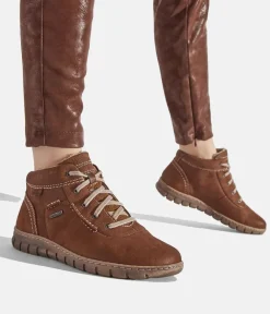 Josef Seibel Waterproof Cognac Ankle Boots