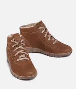 Josef Seibel Waterproof Cognac Ankle Boots