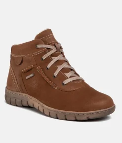 Josef Seibel Waterproof Cognac Ankle Boots
