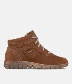 Josef Seibel Waterproof Cognac Ankle Boots