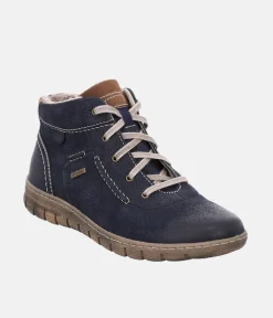 Josef Seibel Waterproof Ocean Blue Plus Size Ankle Boots