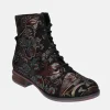 Josef Siebel Gorgeous Black Multi Lace Up Boots
