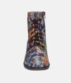 Josef Siebel Gorgeous Floral Print Lace Up Boots