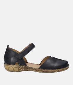 Josef Siebel Pretty Black Closed Toe Sandal