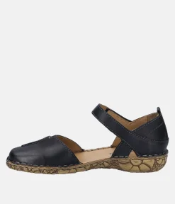 Josef Siebel Pretty Black Closed Toe Sandal