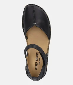 Josef Siebel Pretty Black Closed Toe Sandal