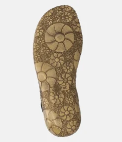 Josef Siebel Pretty Black Closed Toe Sandal