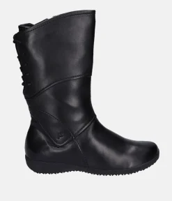 Josef Siebel Stylish Black Midi Leather Boots