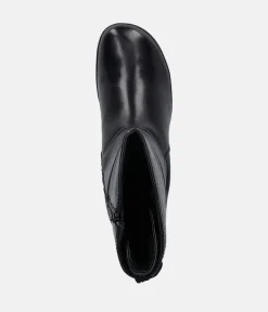 Josef Siebel Stylish Black Midi Leather Boots
