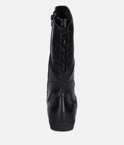 Josef Siebel Stylish Black Midi Leather Boots