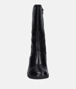 Josef Siebel Stylish Black Midi Leather Boots