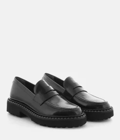 Kennel & Schmenger Classic Black Leather Loafers