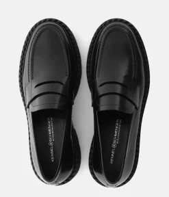 Kennel & Schmenger Classic Black Leather Loafers