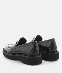 Kennel & Schmenger Classic Black Leather Loafers