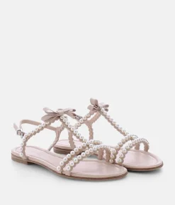 Kennel & Schmenger Luxurious Beige Pearl Sandals
