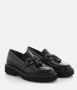 Kennel & Schmenger Premium Black Leather Loafers