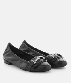 Kennel & Schmenger Premium Black Leather Ballerina