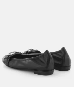 Kennel & Schmenger Premium Black Leather Ballerina