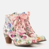 Laura Vita Beautiful Floral Ankle Boots