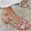 Laura Vita Cute Rose Gold Multi Sandals