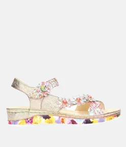 Laura Vita Cute Rose Gold Multi Sandals