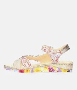 Laura Vita Cute Rose Gold Multi Sandals