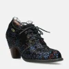 Laura Vita Dressy Blue Multi Ankle Shoes