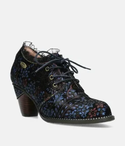 Laura Vita Dressy Blue Multi Ankle Shoes