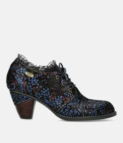 Laura Vita Dressy Blue Multi Ankle Shoes