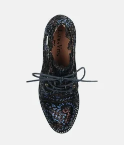 Laura Vita Dressy Blue Multi Ankle Shoes