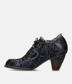 Laura Vita Dressy Blue Multi Ankle Shoes