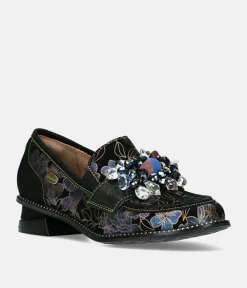 Laura Vita Fabulous Low Block Heel Loafer