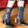 Laura Vita Fabulous Navy Multi Midi Boots