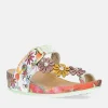 Laura Vita Floral Toe Post Sandals
