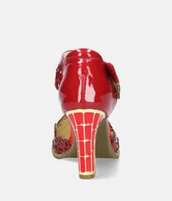 Laura Vita Glamourous Red Mary Jane Style Shoes