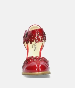 Laura Vita Glamourous Red Mary Jane Style Shoes
