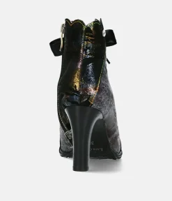 Laura Vita Gorgeous Black High Heel Ankle Boots