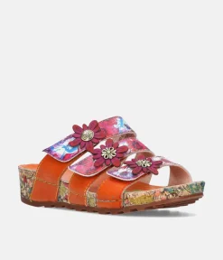 Laura Vita Gorgeous Floral Mule Sandal