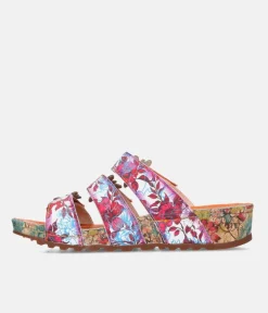 Laura Vita Gorgeous Floral Mule Sandal