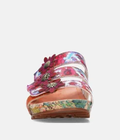 Laura Vita Gorgeous Floral Mule Sandal