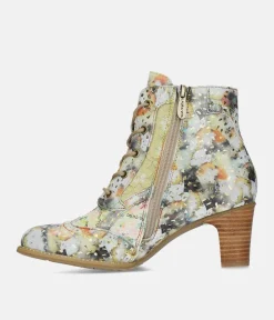 Laura Vita Pretty Beige Multi Colour Ankle Boots
