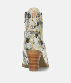 Laura Vita Pretty Beige Multi Colour Ankle Boots