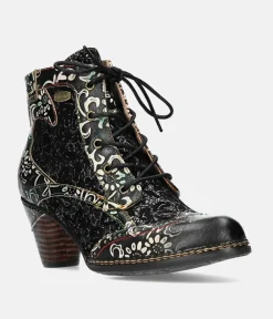 Laura Vita Pretty Black Ankle Boots