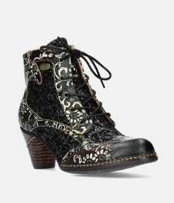 Laura Vita Pretty Black Ankle Boots