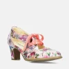 Laura Vita Pretty Floral Lace Up Shoes